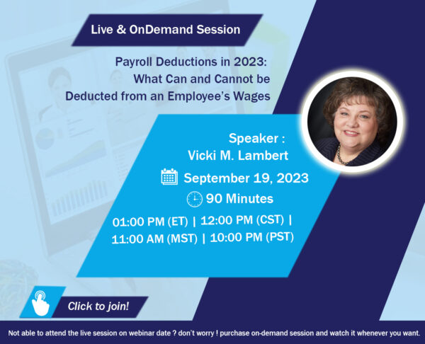 Payroll Deducation in 2023