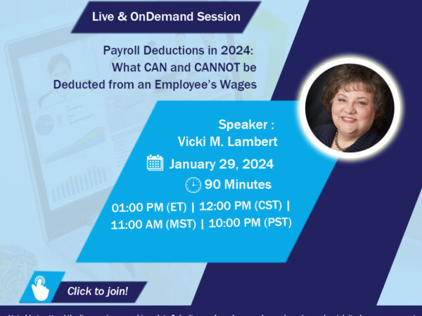 Payroll Deducation 2024