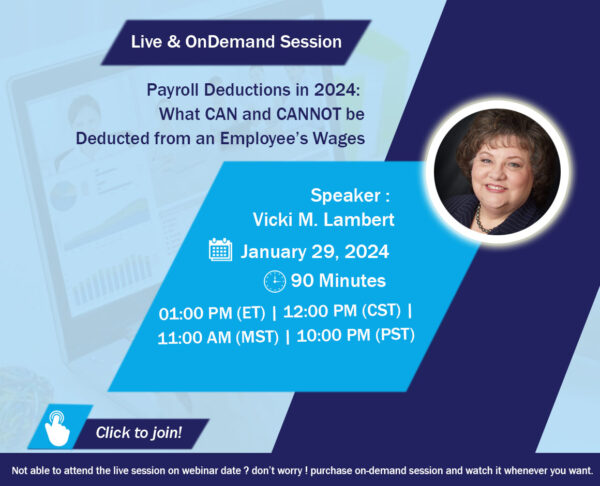 Payroll Deducation 2024