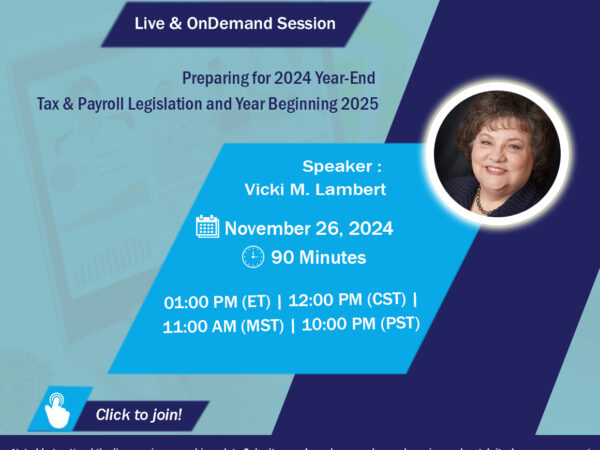 2025 tax & Payroll updates